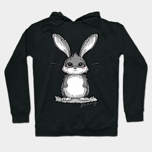 Drawn bunny Hoodie